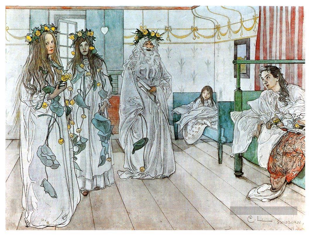 pour le nom de karin jour 1899 Carl Larsson Peintures à l'huile